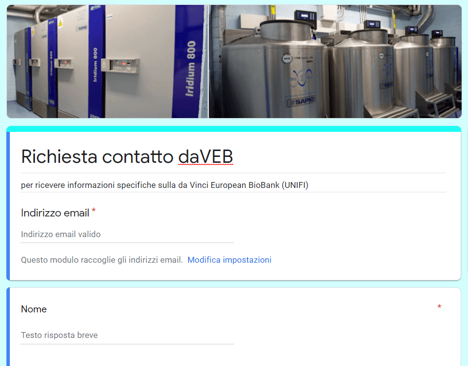 Modulo di contatto daVEB